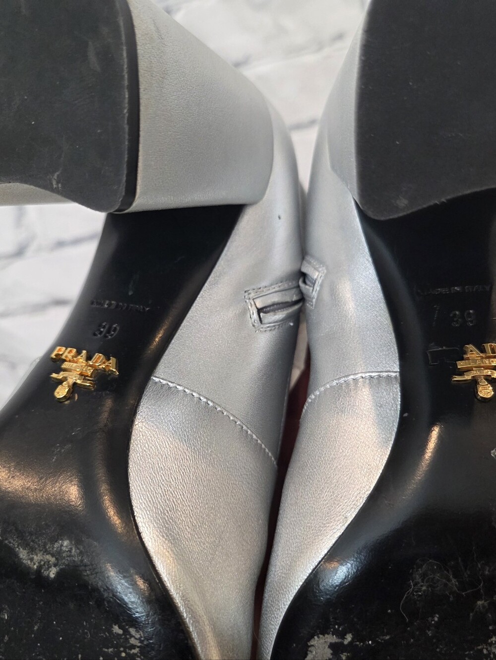 Prada Silver Sock Boots - Picture 10 of 11